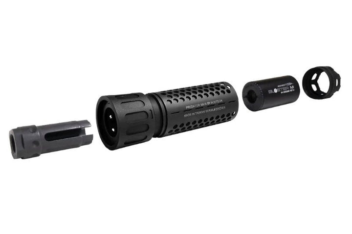 ACETECH Predator MKIII Tracer Suppressor Unit w/ Bifrost M (RGB Rainbow, M14CCW) - Tan - Bang Bang Airsoft