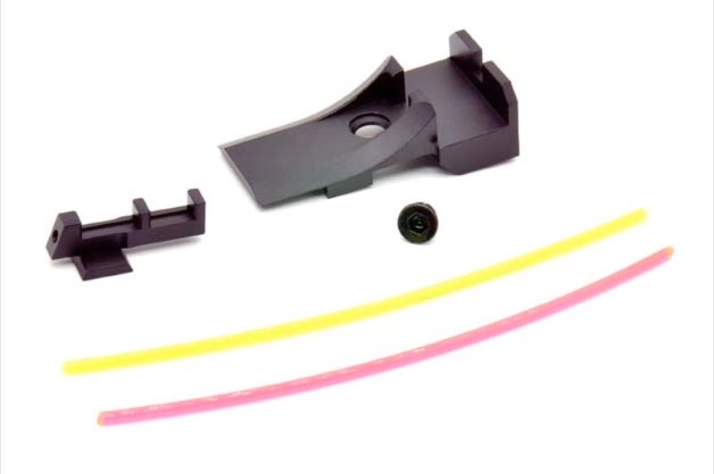 AIP Tokyo Marui Hi Capa 5.1 GBB Airsoft Front & Rear Sight (Fiber) Ver.3 (Aluminum) - Bang Bang Airsoft