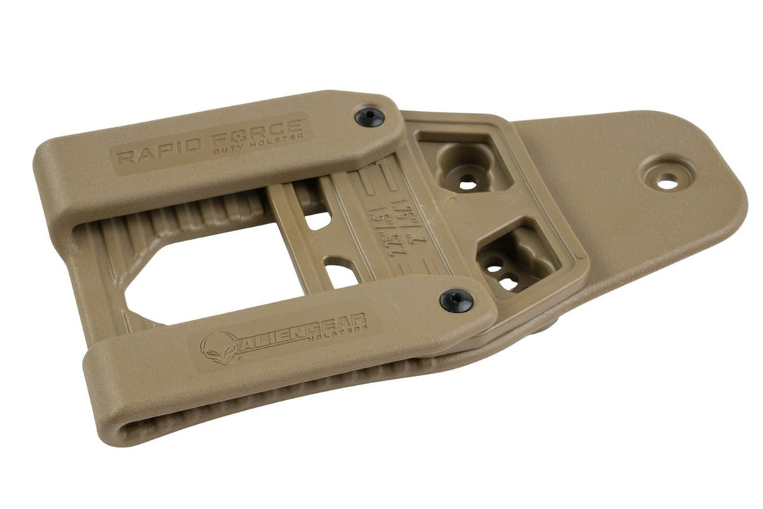 Alien Gear Rapid Force Belt Slide Mid Ride with Standard Strap & Buckle (Tan) - Bang Bang Airsoft