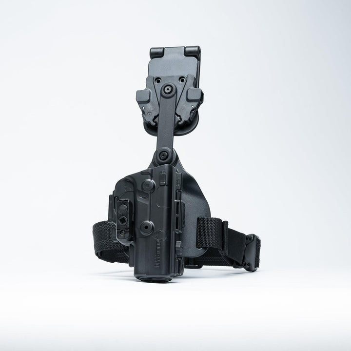 Alien Gear Rapid Force Dynamic Drop Leg w/ Locking Belt Slide, Standard Strap & Buckle - Black - Bang Bang Airsoft