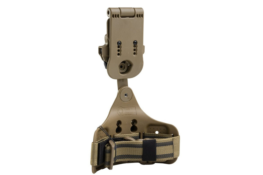Alien Gear Rapid Force Dynamic Drop Leg w/ Locking Belt Slide, Standard Strap & Buckle (Tan) - Bang Bang Airsoft