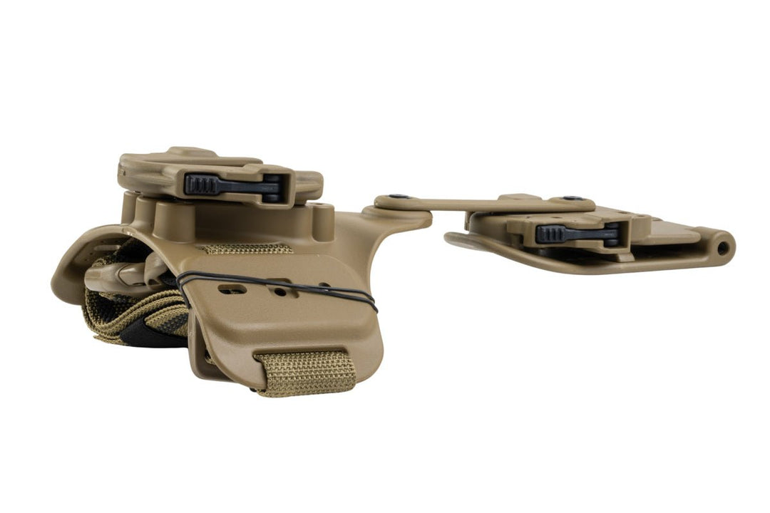 Alien Gear Rapid Force Dynamic Drop Leg w/ Locking Belt Slide, Standard Strap & Buckle (Tan) - Bang Bang Airsoft