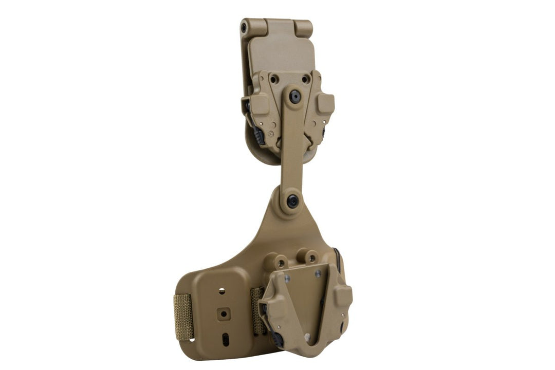 Alien Gear Rapid Force Dynamic Drop Leg w/ Locking Belt Slide, Standard Strap & Buckle (Tan) - Bang Bang Airsoft