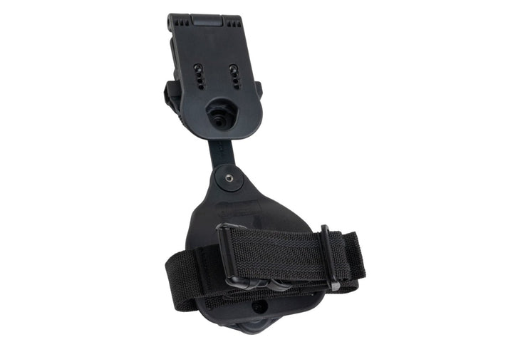 Alien Gear Rapid Force Swivel Drop Leg w/ Locking Belt Slide, Standard Strap & Buckle (Black) - Bang Bang Airsoft