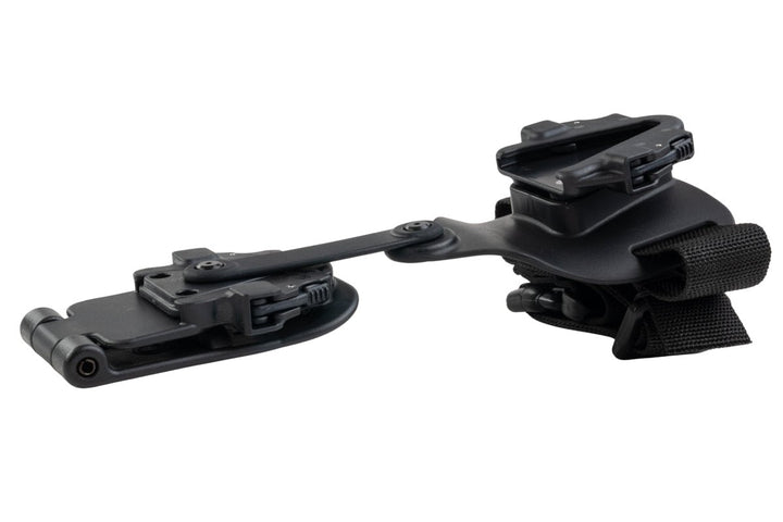 Alien Gear Rapid Force Swivel Drop Leg w/ Locking Belt Slide, Standard Strap & Buckle - Matte Black - Bang Bang Airsoft