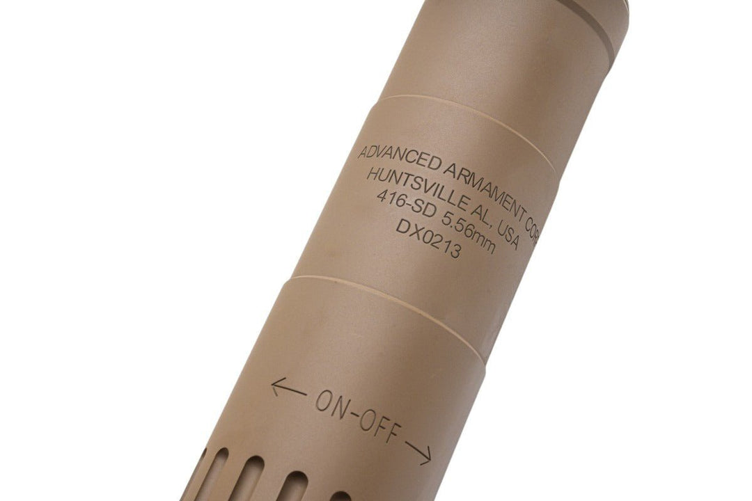 Angry Gun M4 - 2000 DEVGRU Contract Style Dummy Suppressor - FDE - Bang Bang Airsoft