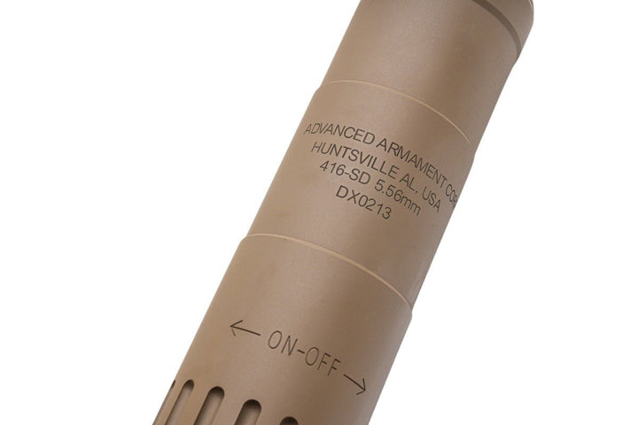 Angry Gun M4 - 2000 DEVGRU Contract Style Dummy Suppressor - FDE - Bang Bang Airsoft