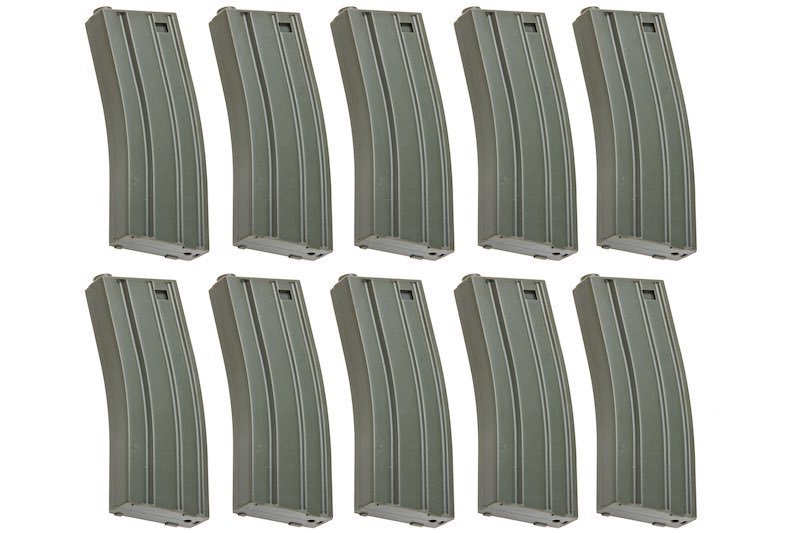 ARES M4 Magazine (30 rounds AEG Magazine) - 10pcs/box (Grey) - Bang Bang Airsoft