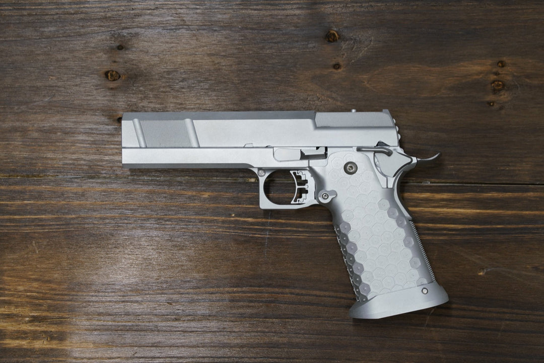 Armour Tao CNC Aluminum Standard Hi - Capa with RMR Cut (Sliver) - Bang Bang Airsoft