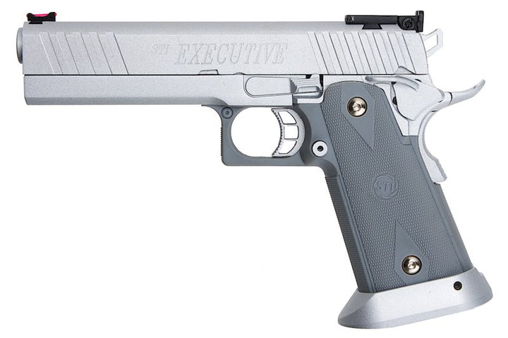 Army Armament R609 Hi Capa Green Gas Airsoft Pistol - Silver - Bang Bang Airsoft