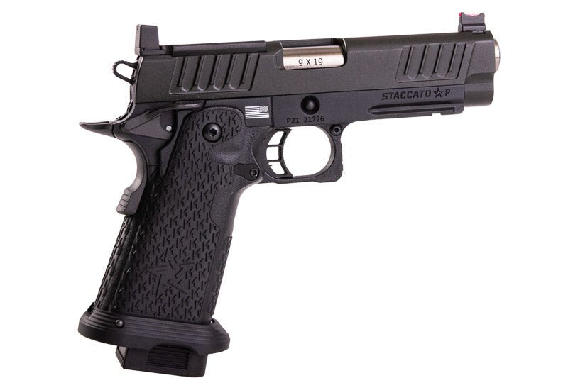 Army Armament Staccato P 2011 Gas Airsoft Pistol - Black (R611 - 3) - Bang Bang Airsoft