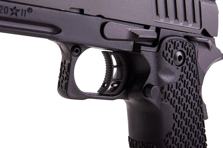 Army Armament Staccato P 2011 Gas Airsoft Pistol - Black (R611 - 3) - Bang Bang Airsoft