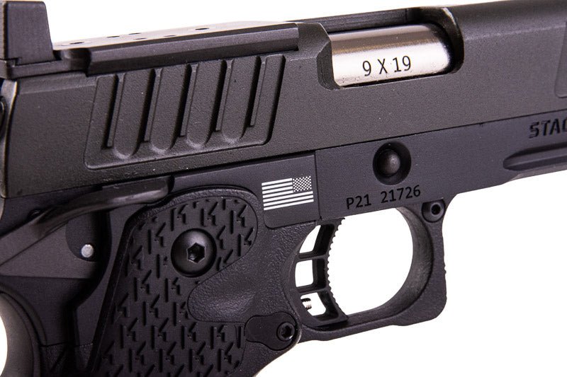 Army Armament Staccato P 2011 Gas Airsoft Pistol - Black (R611 - 3) - Bang Bang Airsoft