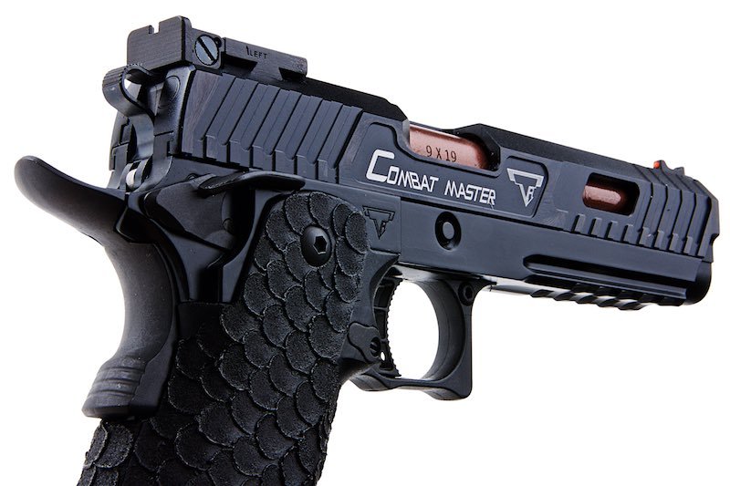 Army Armament Taran Tactical Combat Master GBB Airsoft Pistol (CNC Aluminum, Black, R601H) - Bang Bang Airsoft