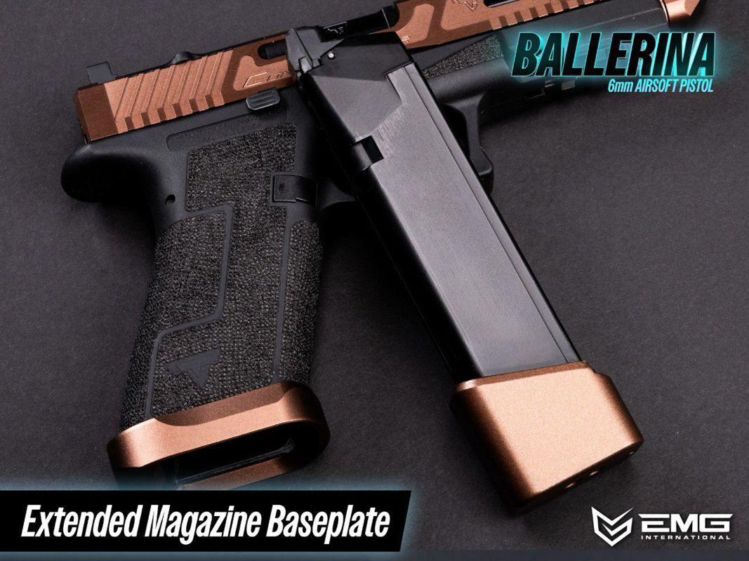 Army Armament TTI Ballerina G17 CNC GBB Pistol Airsoft - Black (Licensed by EMG)