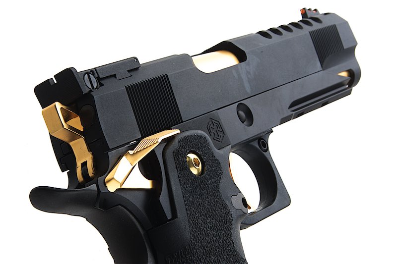 AW Custom Hi Capa 5.1 HX27 Green Gas Airsoft Pistol - (BK/GD) - Bang Bang Airsoft