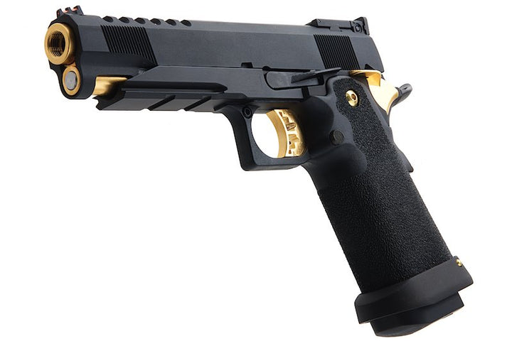 AW Custom Hi Capa 5.1 HX27 Green Gas Airsoft Pistol - (BK/GD) - Bang Bang Airsoft