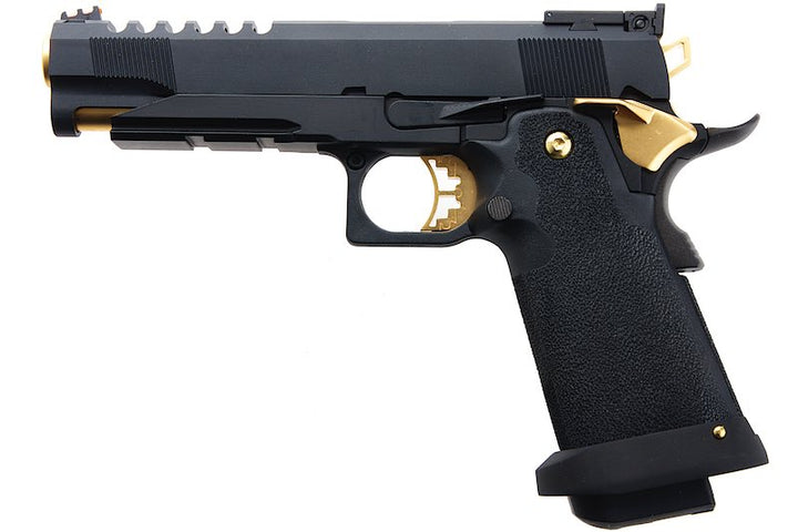 AW Custom Hi Capa 5.1 HX27 Green Gas Airsoft Pistol - (BK/GD) - Bang Bang Airsoft