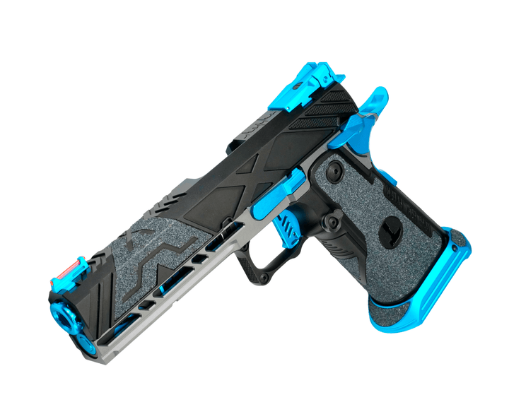 Bang Bang Custom Dr Black Aluminum Slide Type X Hi-capa 5.1 GBBP - Aqua Black - Bang Bang Airsoft