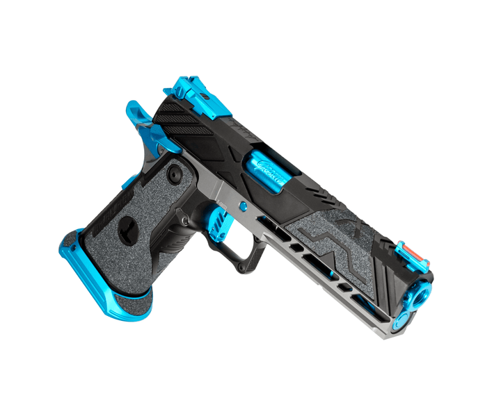 Bang Bang Custom Dr Black Aluminum Slide Type X Hi-capa 5.1 GBBP - Aqua Black - Bang Bang Airsoft