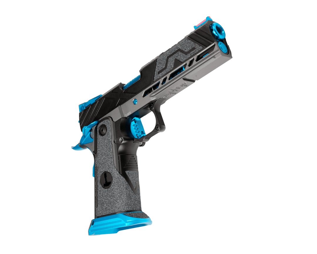 Bang Bang Custom Dr Black Aluminum Slide Type X Hi-capa 5.1 GBBP - Aqua Black - Bang Bang Airsoft