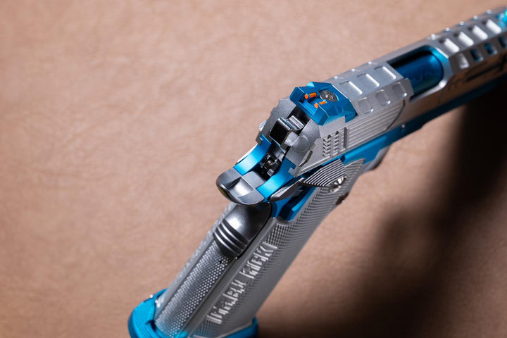 Bang Bang Custom Dr. Black Royal Aluminum Hi - Capa 4.3 GBBP - Blue Ice - Bang Bang Airsoft