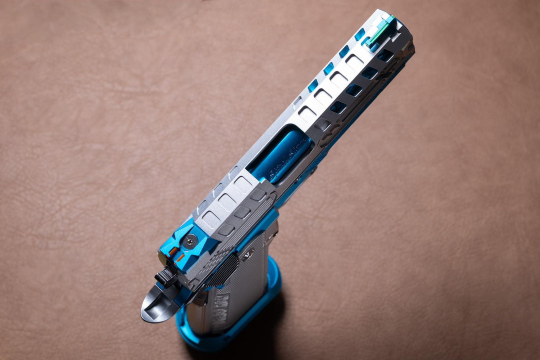 Bang Bang Custom Dr. Black Royal Aluminum Hi - Capa 4.3 GBBP - Blue Ice - Bang Bang Airsoft