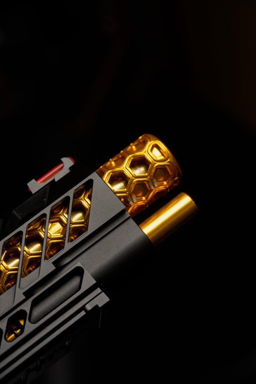Bang Bang Custom Dr. Black Type 505 Style Hi - Capa 5.1 GBBP (TM Base) - Gold Match - Bang Bang Airsoft