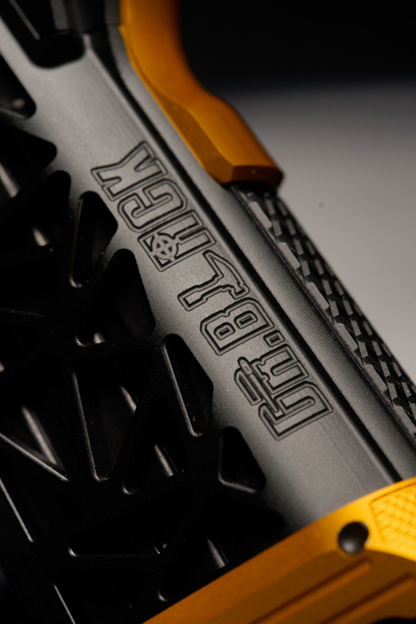 Bang Bang Custom Dr. Black Type 505 Style Hi - Capa 5.1 GBBP (TM Base) - Gold Match - Bang Bang Airsoft