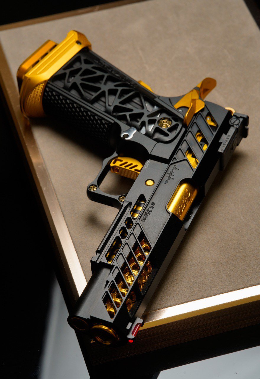 Bang Bang Custom Dr. Black Type 505 Style Hi - Capa 5.1 GBBP (TM Base) - Gold Match - Bang Bang Airsoft