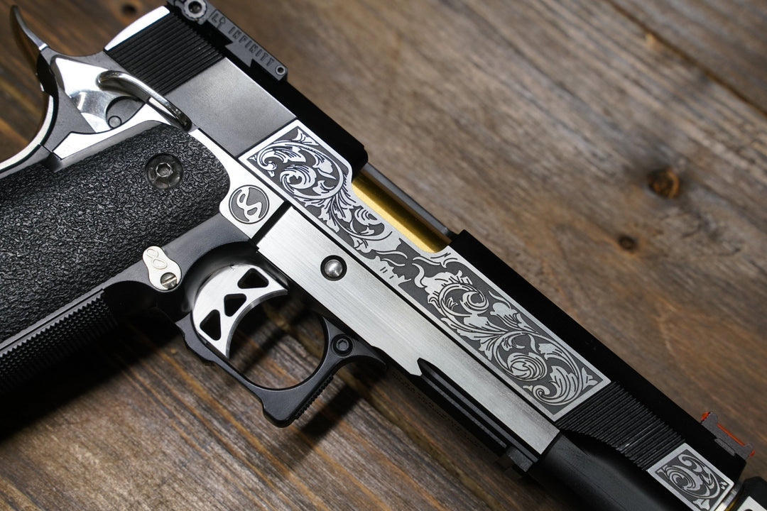 Bang Bang Custom Engrave Comp Complete Build GBB Pistol - Bang Bang Airsoft