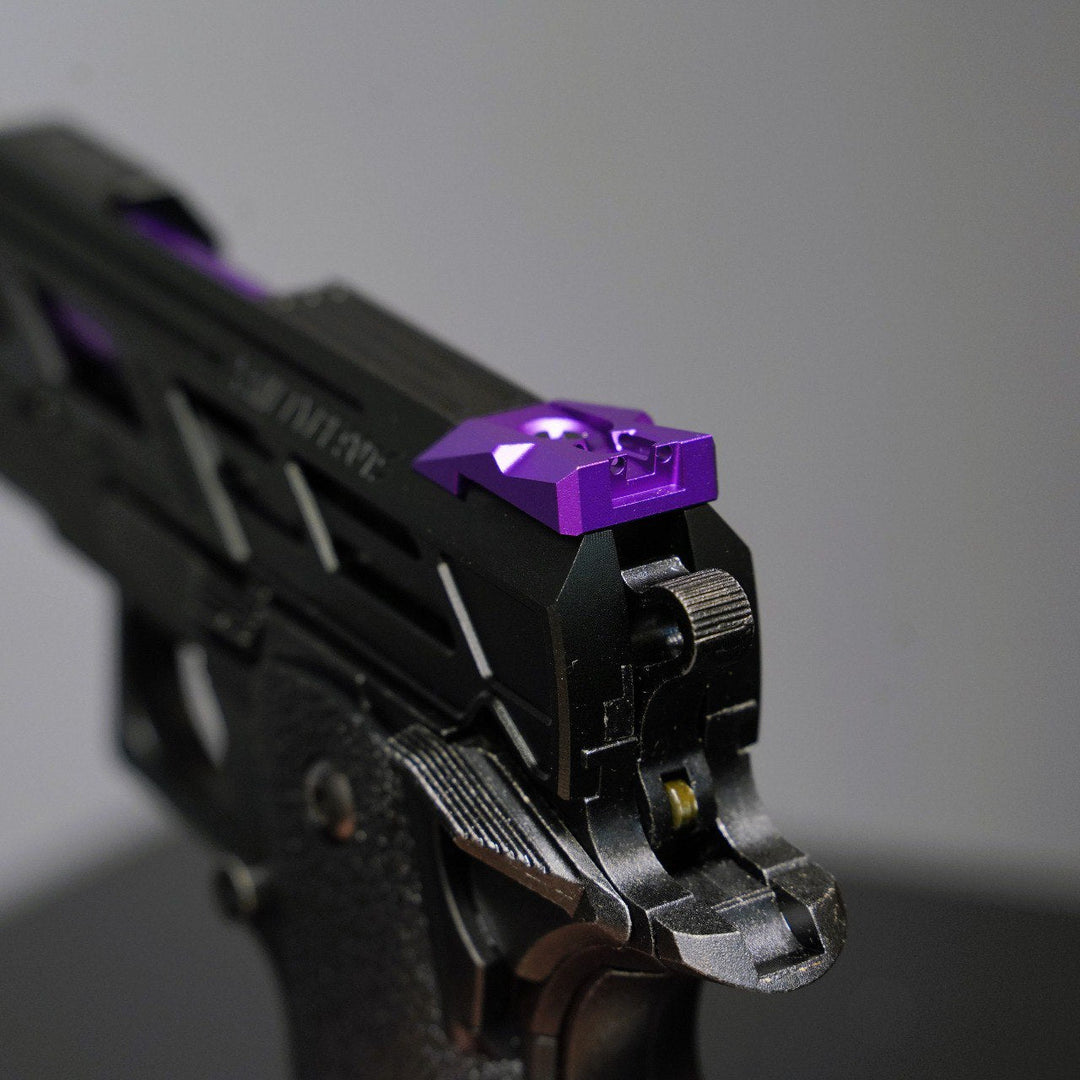 Bang Bang Custom TM 901S Aluminum Slide Hi - Capa 4.3 GBB Pistol - Black Purple - Bang Bang Airsoft