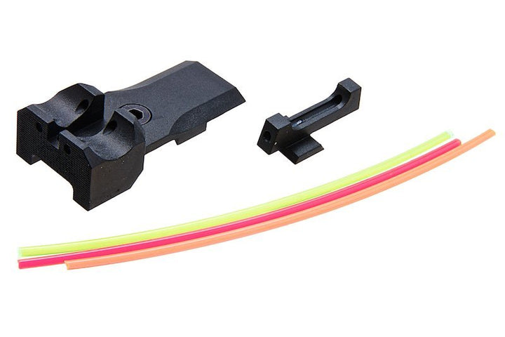 BBT Tokyo Marui Hi Capa 5.1 GBB Fiber Sight Set (Aluminum) - Bang Bang Airsoft