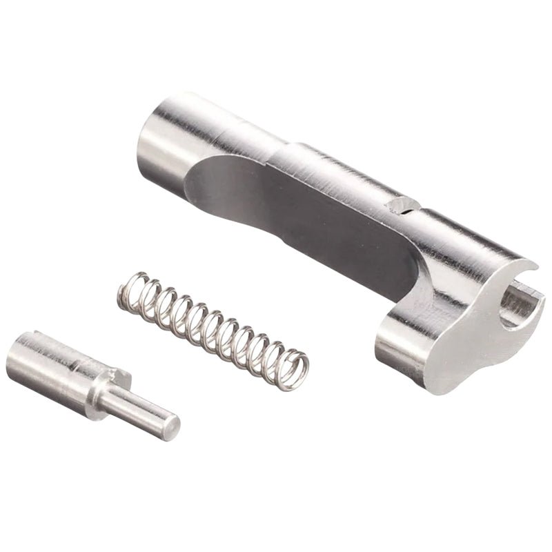COWCOW Technology Tokyo Marui Hi Capa GBB Airsoft Match Grade Mag Release - Silver (Stainless Steel) - Bang Bang Airsoft