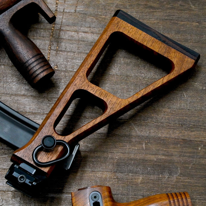 Creation Hand Made Wooden Handguard and Stock Kit for VFC MP5K - Bang Bang Airsoft