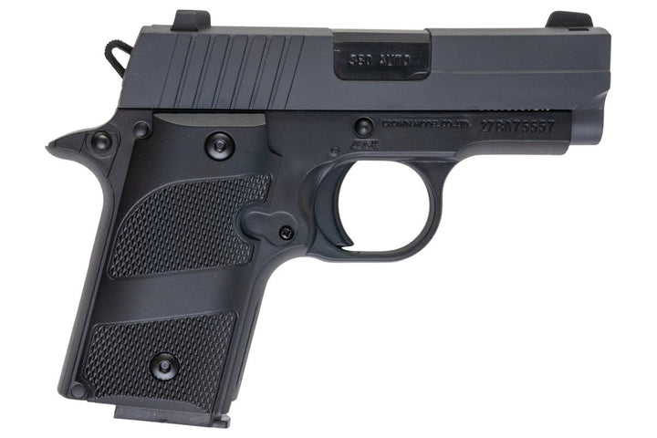 Crown SIG P238 Spring Air Cocking Pistol - Black - Bang Bang Airsoft