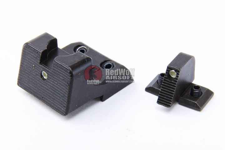 Crusader VFC VP9 GBB Airsoft High Front & Rear Sight Set - Steel - Bang Bang Airsoft