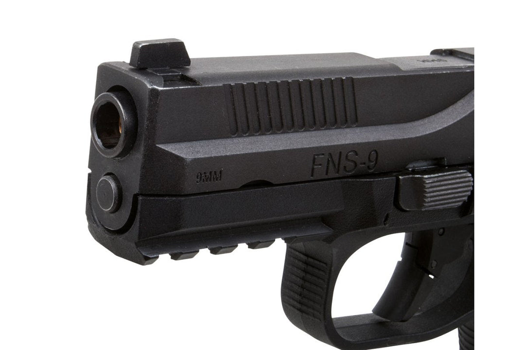 Cybergun FN Herstal FNS - 9 Gas Blowback Airsoft Pistol (by VFC) - Black - Bang Bang Airsoft