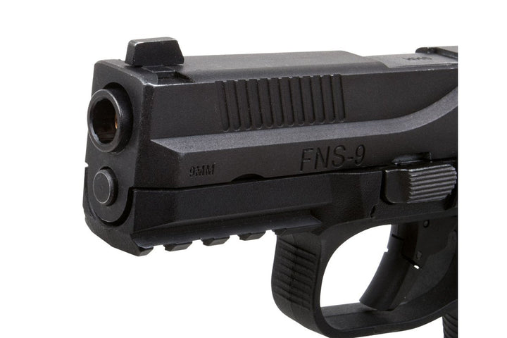 Cybergun FN Herstal FNS - 9 Gas Blowback Airsoft Pistol (by VFC) - Black - Bang Bang Airsoft