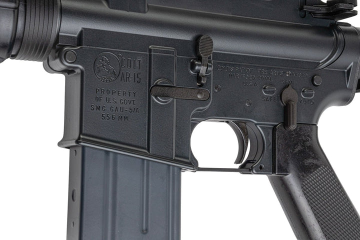 Cybergun GAU - 5/A XM177E1 COLT M610 GBB Airsoft Rifle (CGS System) - Black - Bang Bang Airsoft