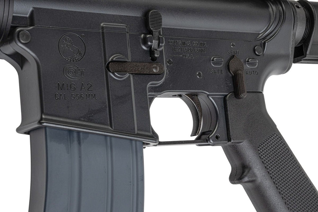 Cybergun M16A2 COLT M723 Carbine 14.5 inch GBB Airsoft Rifle (CGS System) - Black - Bang Bang Airsoft