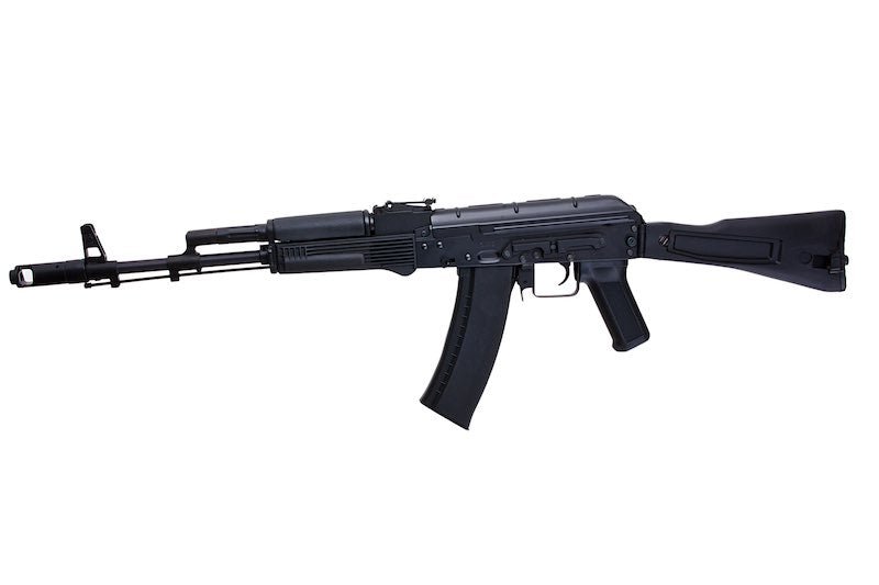 CYMA AK74M Airsoft AEG Rifle w/ Folding Stock - Black (Metal)(CM040C) - Bang Bang Airsoft