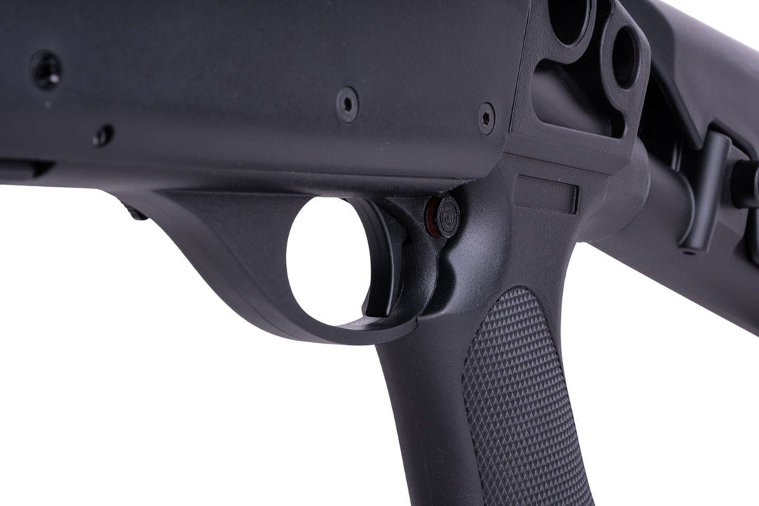 CYMA M870 3 - Round Brust Multi - Shot Shell Loading Airsoft Shotgun (Retractable Stock)(CM353L) - Bang Bang Airsoft