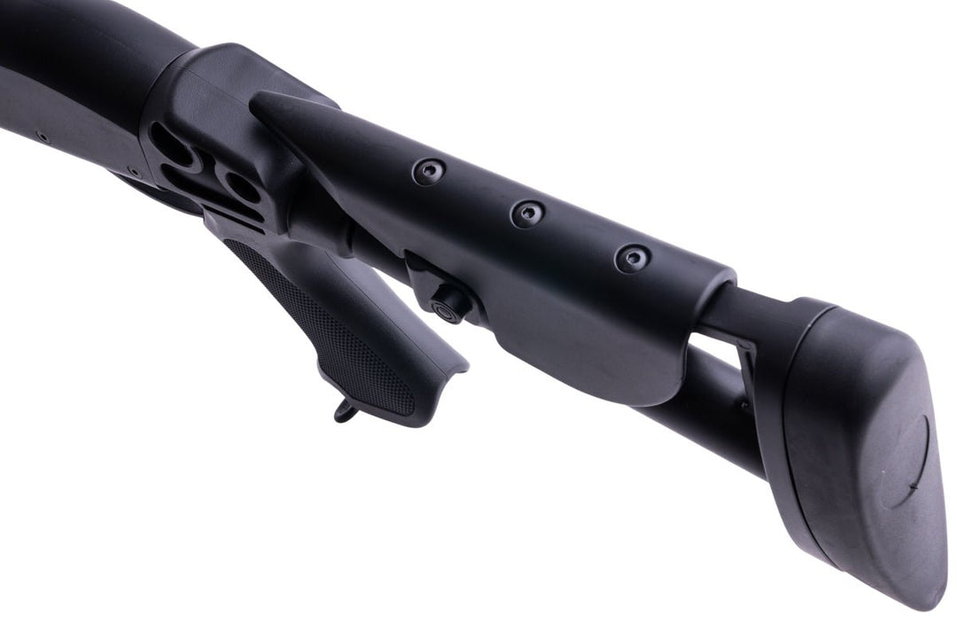 CYMA M870 3 - Round Brust Multi - Shot Shell Loading Airsoft Shotgun (Retractable Stock)(CM353L) - Bang Bang Airsoft