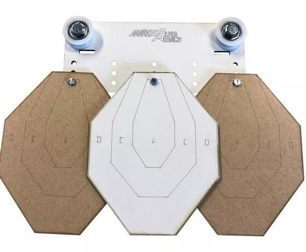 Double Alpha Academy Dry - Fire Runner / Slider Target Kit (Classic IPSC) - Bang Bang Airsoft