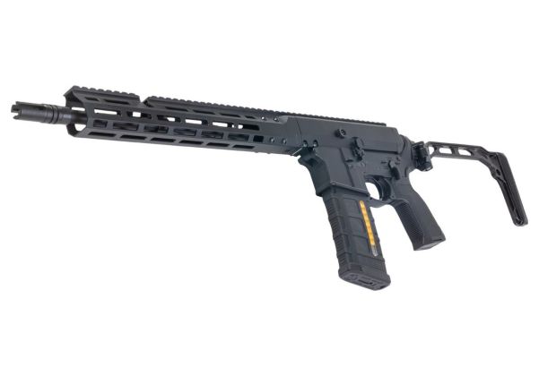 Double Eagle DWS-180 13.9 GBB Rifle Airsoft (Black) - Folding Stock with Dmag - Bang Bang Airsoft