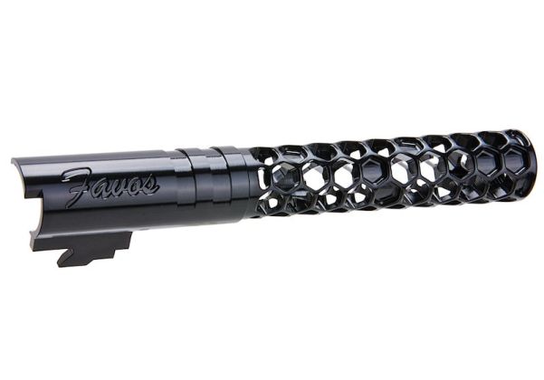 Dr. Black 6063 Aluminum 5.1 Outer Barrel (Type - Favos) - Bang Bang Airsoft