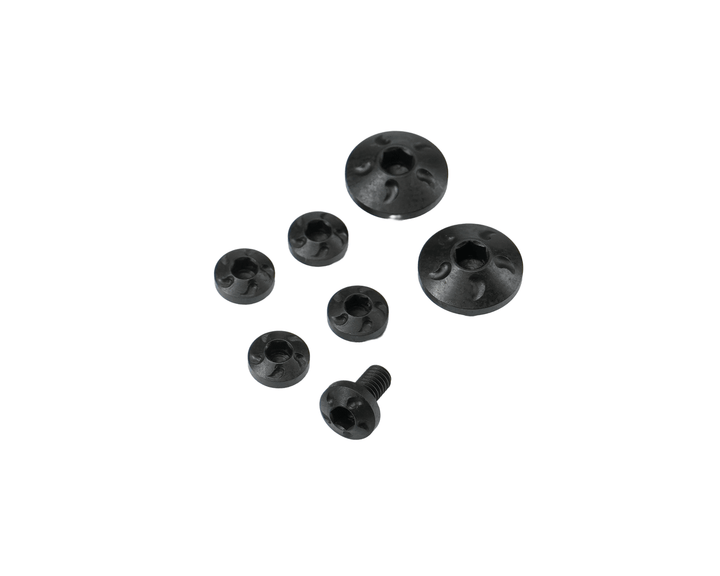 Dr. Black Stainless Steel Custom Grip Screw Set for Aluminum Grip (7pcs) -Type B - Bang Bang Airsoft