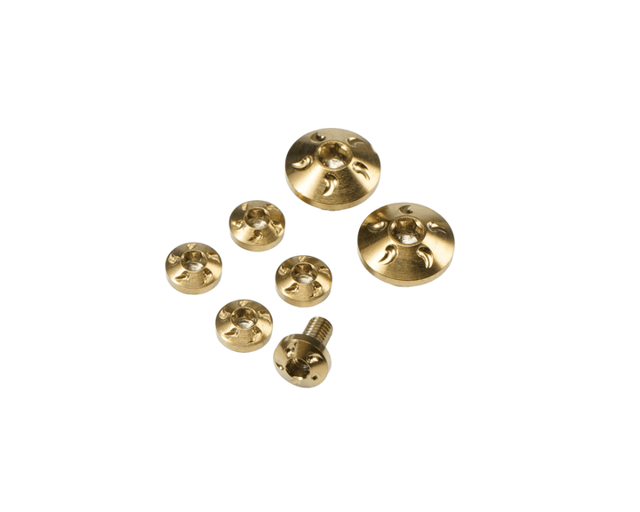 Dr. Black Stainless Steel Custom Grip Screw Set for Aluminum Grip (7pcs) -Type B - Bang Bang Airsoft