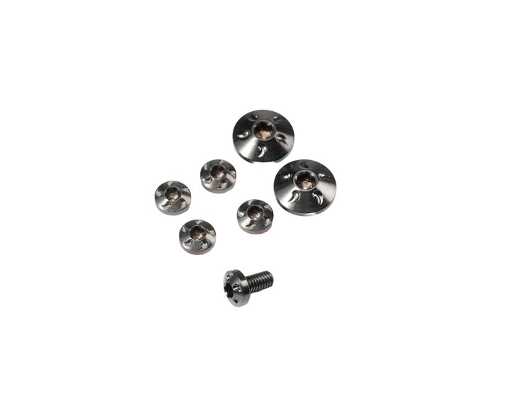 Dr. Black Stainless Steel Custom Grip Screw Set for Aluminum Grip (7pcs) -Type B - Bang Bang Airsoft